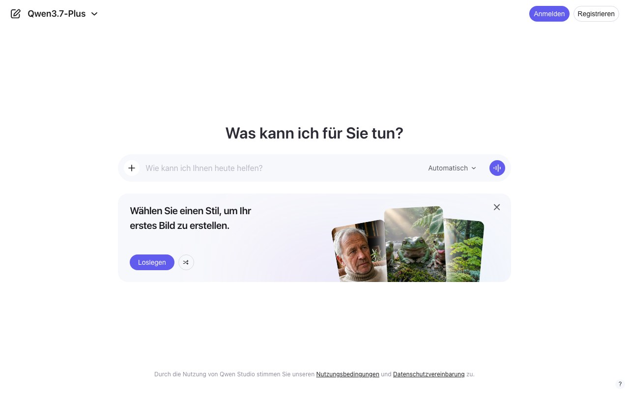 Screenshot der Qwen3.6-Max-Website